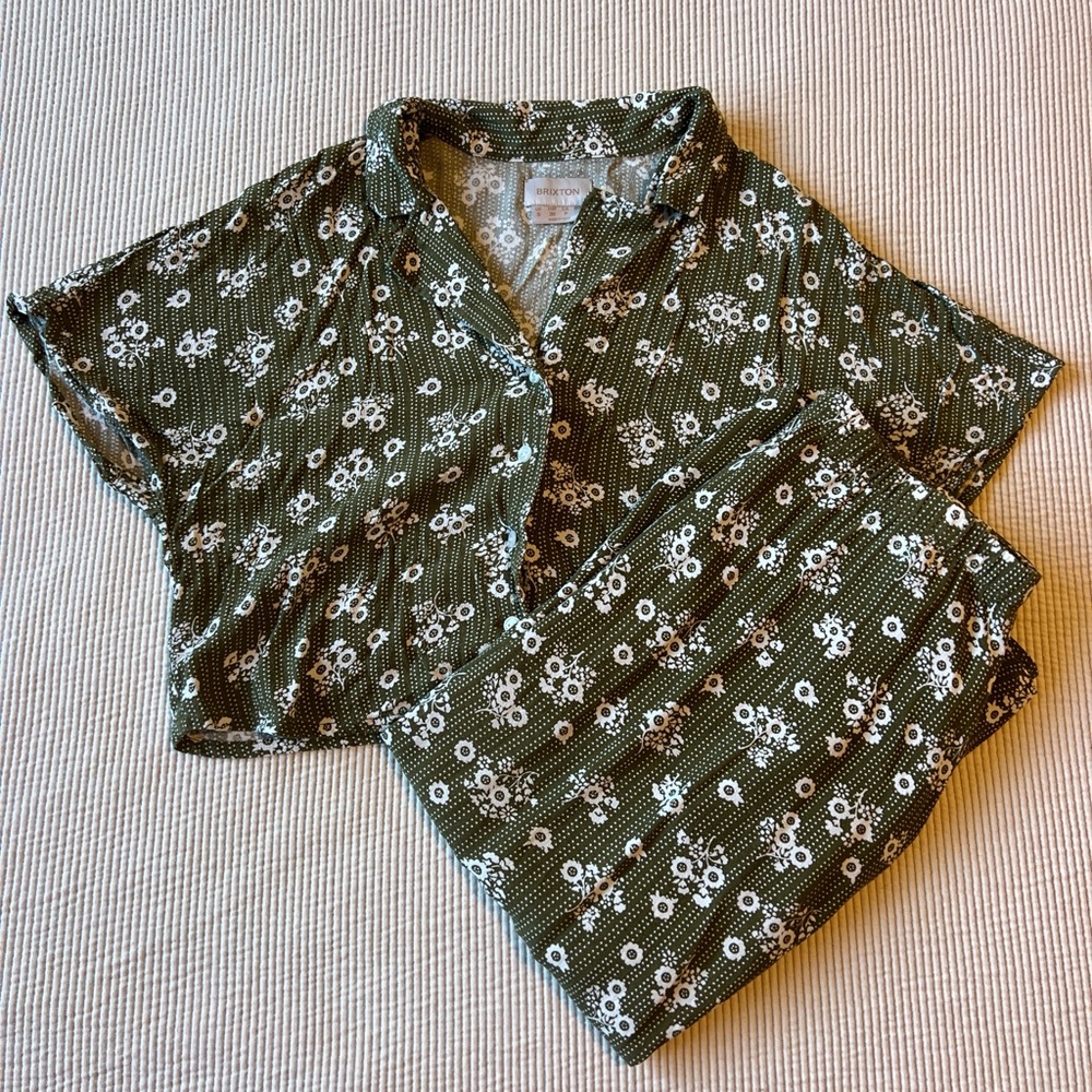 brixton matching skirt + shirt set